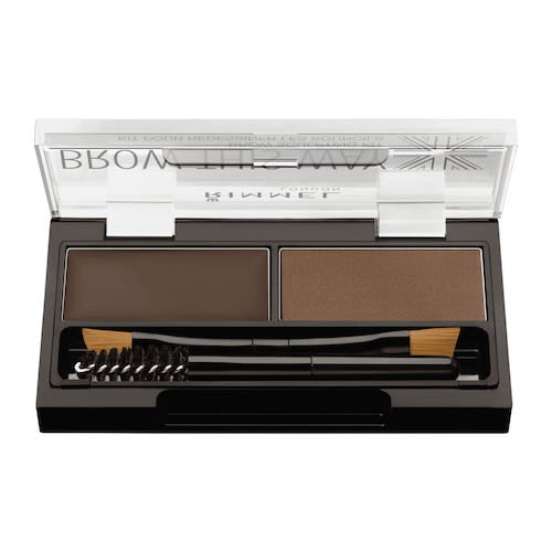 Rimmel Brow This Way Brow Sculpting Kit zestaw do konturowania brwi 003 Dark Brown 1.3g