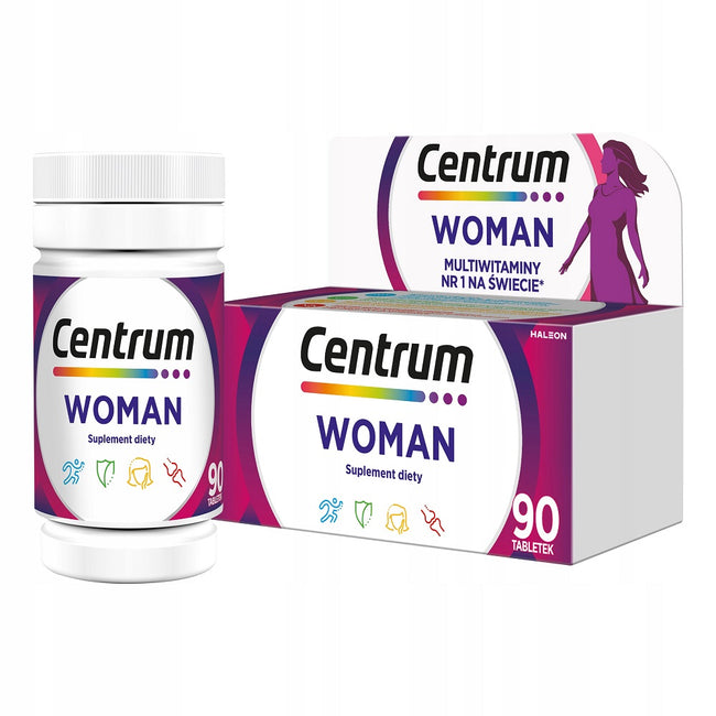 Centrum Woman multiwitaminy dla kobiet suplement diety 90 tabletek