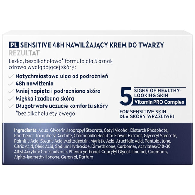 Nivea Men Sensitive łagodzący krem nawilżający 50ml