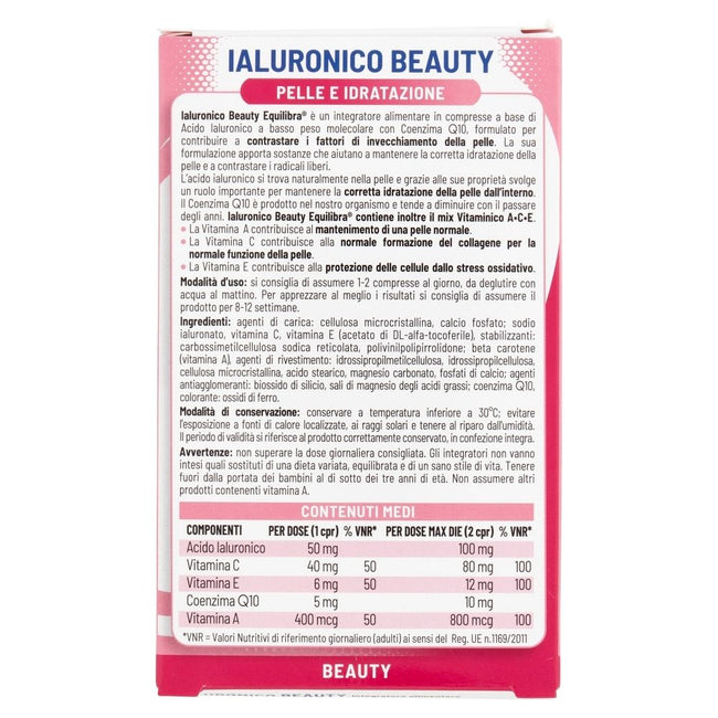 Equilibra Hyaluronic Beauty suplement diety 30 tabletek