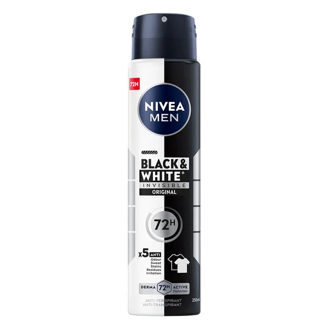 Nivea Men Black&White Invisible Original antyperspirant spray 250ml