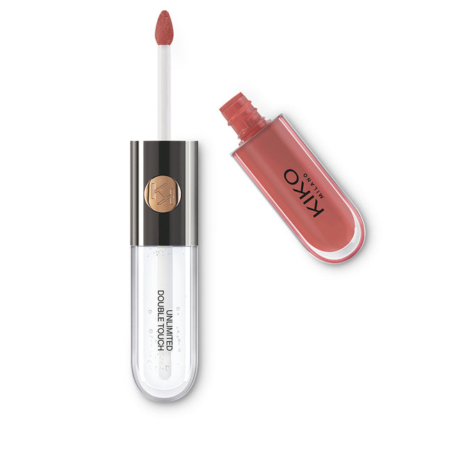 KIKO Milano Unlimited Double Touch dwuetapowa płynna pomadka do ust 103 Natural Rose 6ml