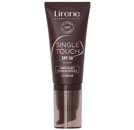 Lirene Single Touch SPF50 nawilżający podkład kryjący 03 Beige 30ml