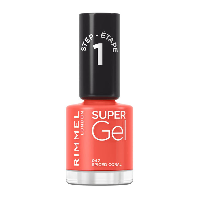 Rimmel Super Gel żelowy lakier do paznokci 047 Spiced Coral 12ml