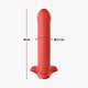 FUN FACTORY Magnum elastyczne dildo Czerwone