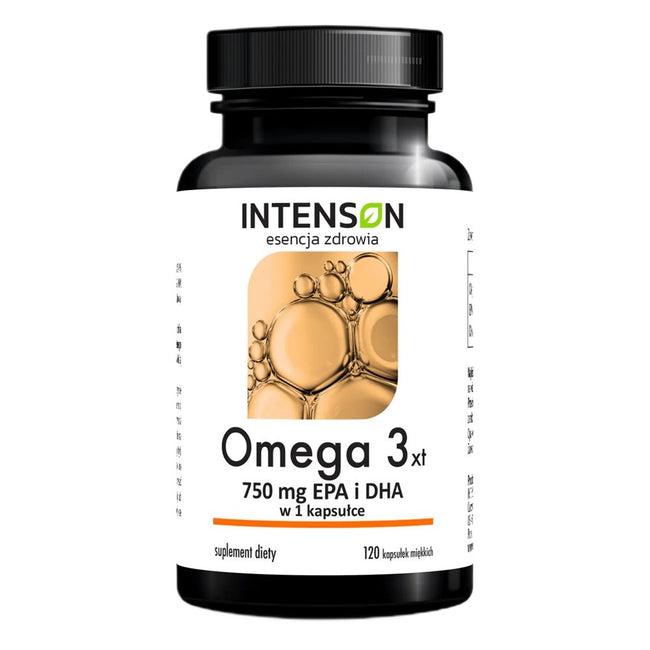 Intenson Omega3 500mg EPA + 250mg DHA suplement diety 120 kapsułek