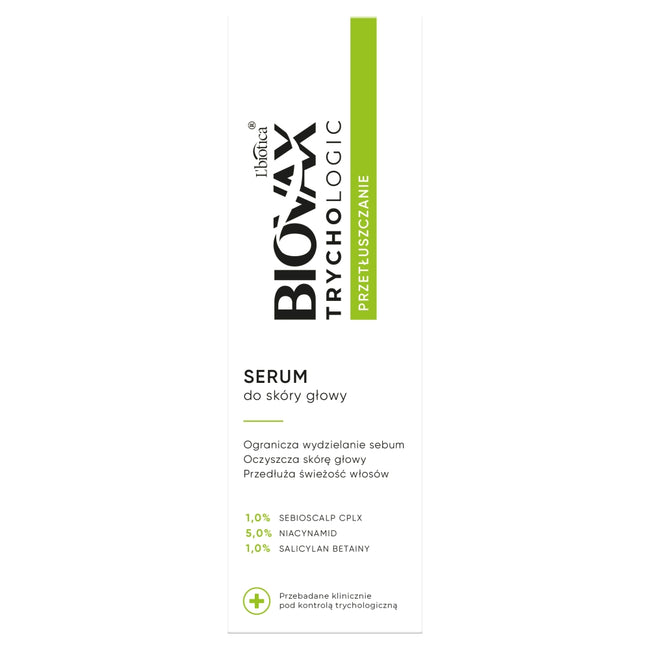 BIOVAX Trychologic Przetłuszczanie serum do skóry głowy 50ml