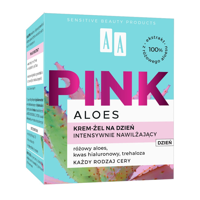 AA Aloes Pink krem intensywnie nawilżający żelowy na dzień 50ml