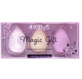 KillyS Magic Gift zestaw gąbeczek do makijażu 3szt.