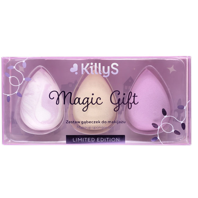 KillyS Magic Gift zestaw gąbeczek do makijażu 3szt.