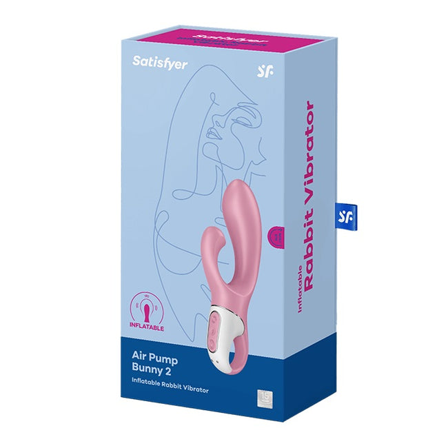 Satisfyer Air Pump Bunny 2 wibrator typu króliczek Pink