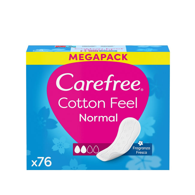 Carefree Cotton wkładki higieniczne świeży zapach 76szt