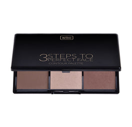 Wibo 3 Steps To Perfect Face Contour Palette paleta do konturowania twarzy Dark 10g