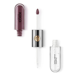 KIKO Milano Unlimited Double Touch dwuetapowa płynna pomadka do ust 123 Satin Grape 6ml