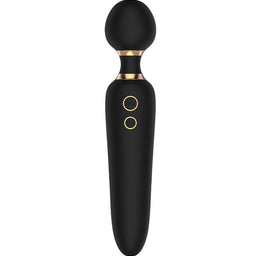 Dream Toys Elite Dual Wand Vbrator podwójny wibrator typu różdżka Black