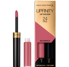 Max Factor Lipfinity Lip Colour dwufazowa pomadka w płynie o długotrwałym efekcie 020 Angelic