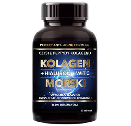 Intenson Kolagen morski + hialuron + witamina C 500 mg suplement diety 90 tabletek