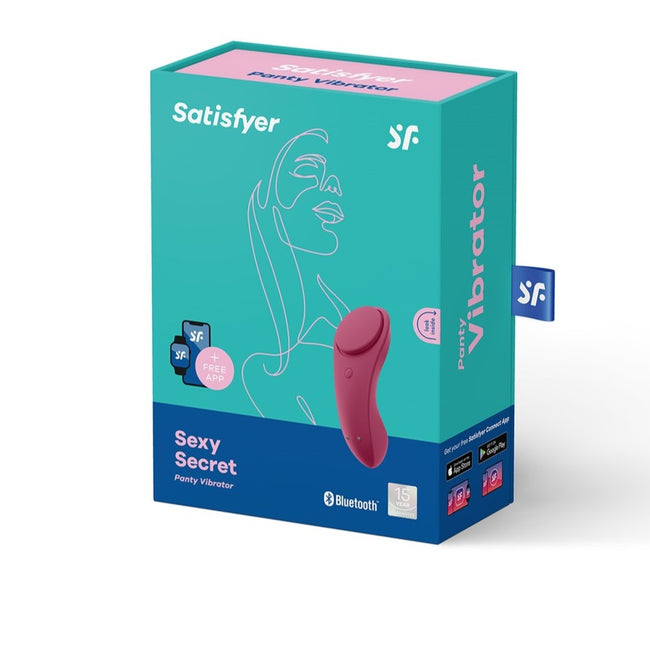 Satisfyer Sexy Secret Panty Vibrator wibrator sterowany aplikacją Wino