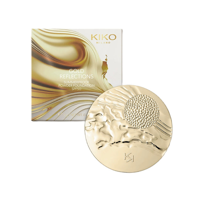 KIKO Milano Gold Reflections Summerproof Powder Foundation SPF50 matujący podkład w pudrze 06 Caramel 9g