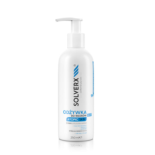 SOLVERX Atopic Skin odżywka do włosów i skóry głowy 250ml