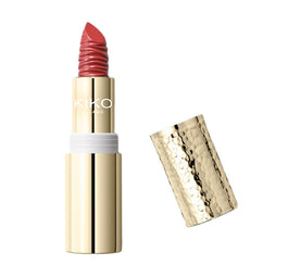 KIKO Milano Gold Reflections Gleam & Care Lipstick SPF30 kremowa odżywcza pomadka do ust 07 Alluring Red 3.5g