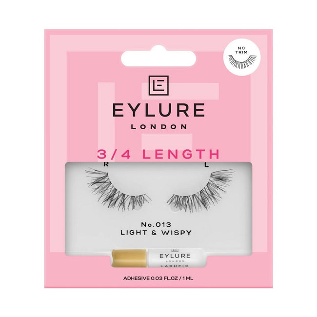 Eylure 3/4 Length Lashes sztuczne rzęsy z klejem efekt unikalnego podkreślenia No. 013