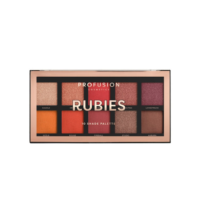 Profusion Rubies Eyeshadow Palette paleta 10 cieni do powiek