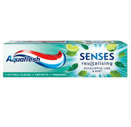 Aquafresh Senses Revitalising Eucalyptus Lime & Mint pasta do zębów z fluorkiem 75ml