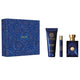 Versace Pour Homme Dylan Blue zestaw woda toaletowa spray 100ml + żel pod prysznic 150ml + woda toaletowa spray 10ml