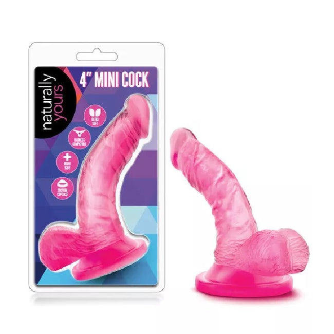 Blush Naturally Yours 4Inch Mini Cock dildo z przyssawką Pink