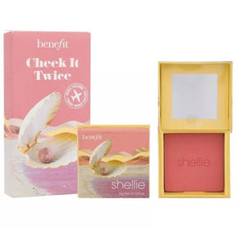 Benefit Cheek It Twice zestaw róży do policzków Shellie Warm-Seashell Pink 2x6g