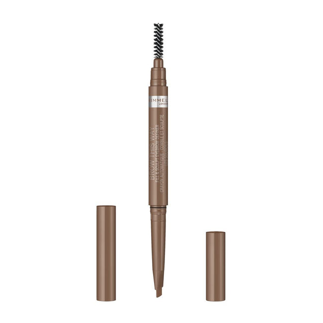 Rimmel Brow This Way Fill & Sculpt automatyczna kredka do brwi z wegańską formułą 001 Blonde 0.25g