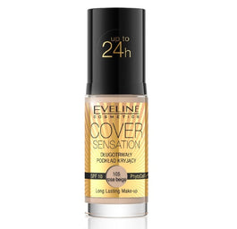 Eveline Cosmetics Cover Sensation Foundation długotrwały podkład kryjący SPF10 105 Rose Beige 30ml