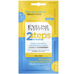 Eveline Cosmetics 2 Steps to Beauty nawilżająco-rozświetlający zabieg 2-etapowy 2x4ml