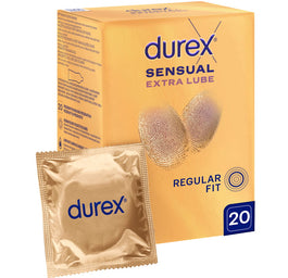 Durex Sensual Extra Lube prezerwatywy z dodatkowym lubrykantem 20szt