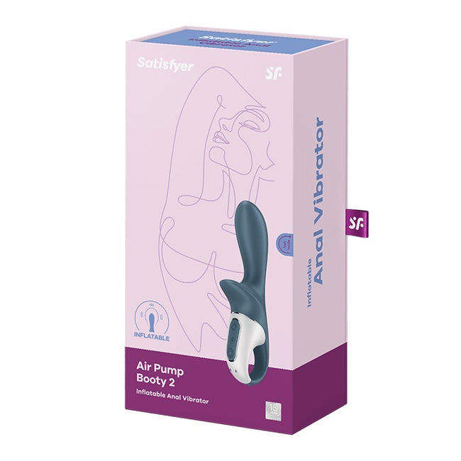 Satisfyer Air Pump Booty 2 wibrator analny Anthracite