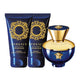 Versace Pour Femme Dylan Blue zestaw woda perfumowana spray 50ml + żel pod prysznic 50ml + balsam do ciała 50ml