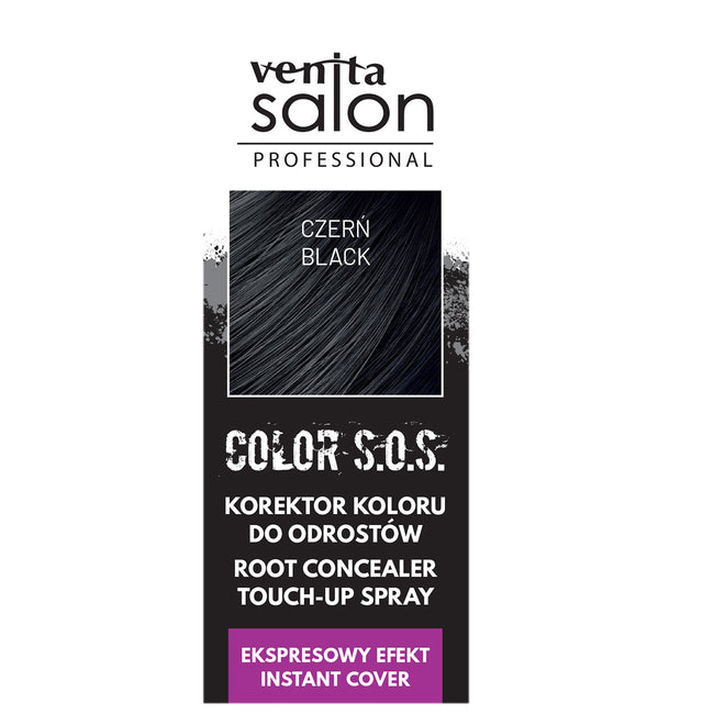 Venita Salon Professional Color S.O.S. korektor koloru do odrostów Czerń 75ml