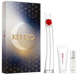 Kenzo Flower by Kenzo zestaw woda perfumowana spray 100ml + balsam do ciała 75ml + woda perfumowana spray 10ml