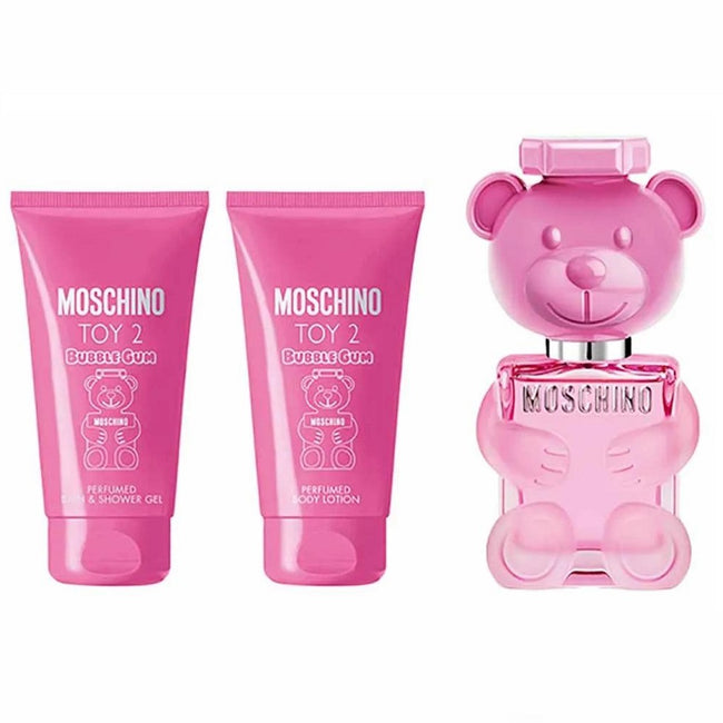 Moschino Toy 2 Bubble Gum zestaw woda toaletowa spray 50ml + żel pod prysznic 50ml + balsam do ciała 50ml