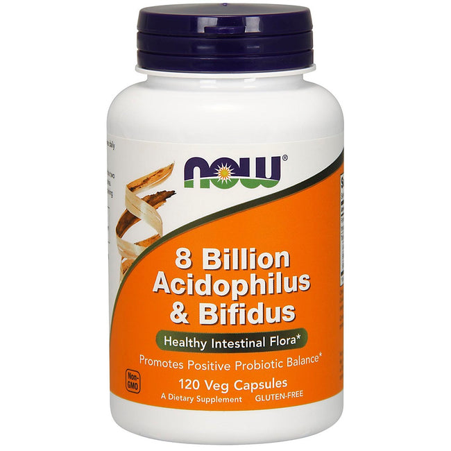 Now Foods 8 Billion Acidophilus & Bifidus suplement diety 120 kapsułek