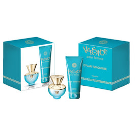 Versace Dylan Turquoise Pour Femme zestaw woda toaletowa spray 50ml + żel do ciała 100ml