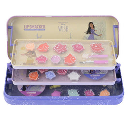 Lip Smacker Disney Wish Makeup Case Triple Layer Beauty Tin zestaw kosmetyków do makijażu dla dzieci