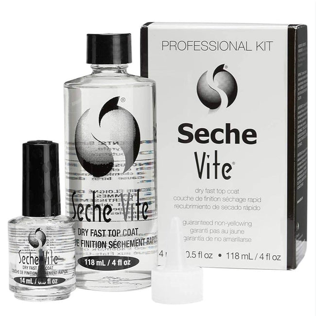 Seche Vite Dry Fast Top Coat wysuszacz i utwardzacz do lakieru do paznokci 118ml + 14ml