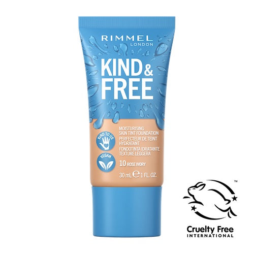 Rimmel Kind & Free wegański podkład nawilżający 010 Rose Ivory 30ml