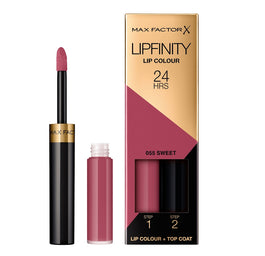 Max Factor Lipfinity Lip Colour dwufazowa pomadka w płynie o długotrwałym efekcie 55 Sweet