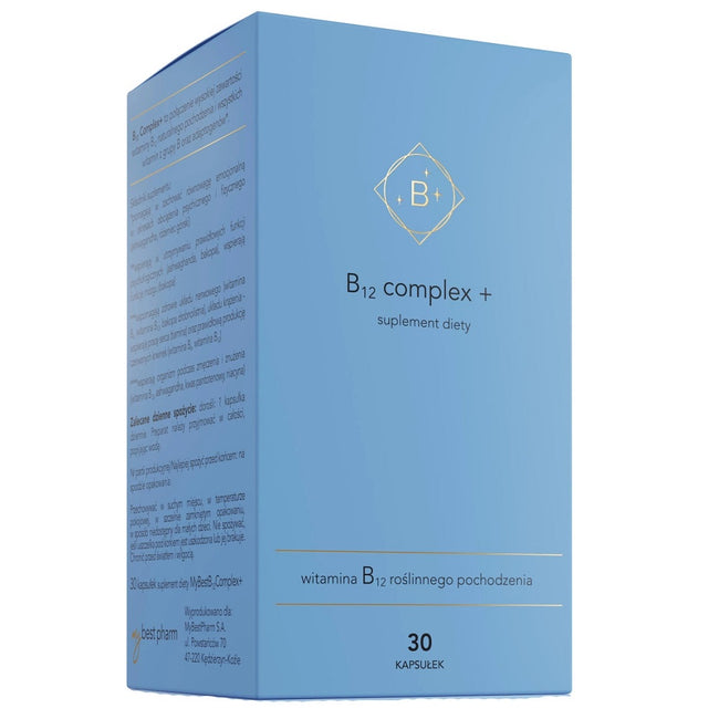 MyBestPharm MyBestB12 Complex+ suplement diety 30 kapsułek