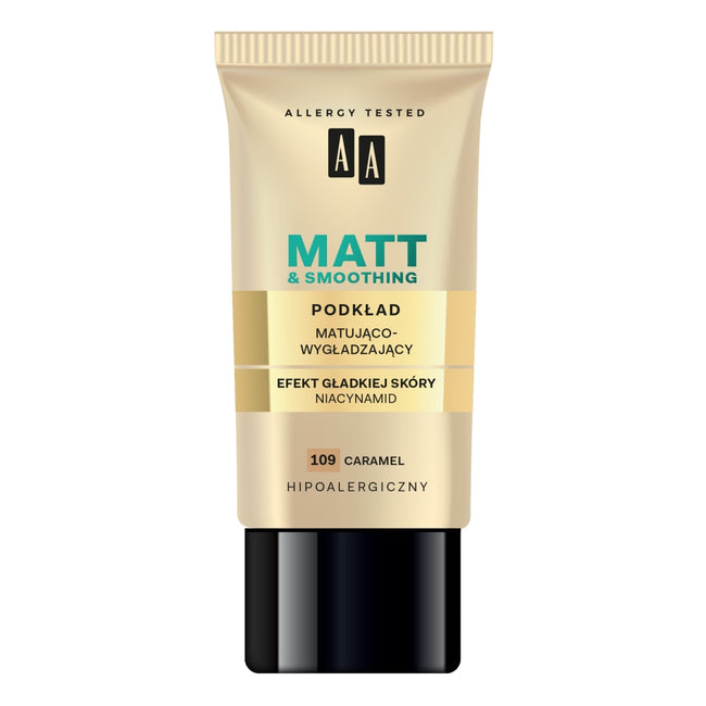 AA Make Up Matt podkład matująco wygładzający 109 Carmel 30ml