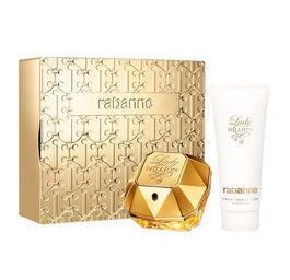 Paco Rabanne Lady Million zestaw woda perfumowana spray 80ml + balsam do ciała 100ml