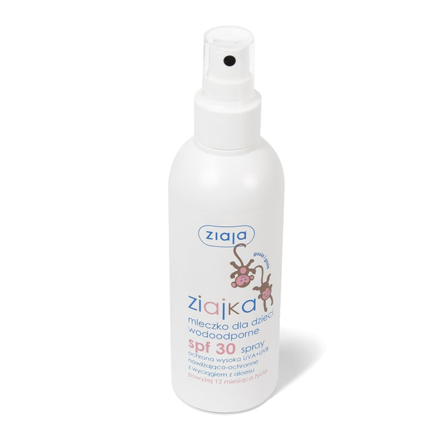 Ziaja Ziajka mleczko dla dzieci wodoodporne w sprayu SPF30 170ml